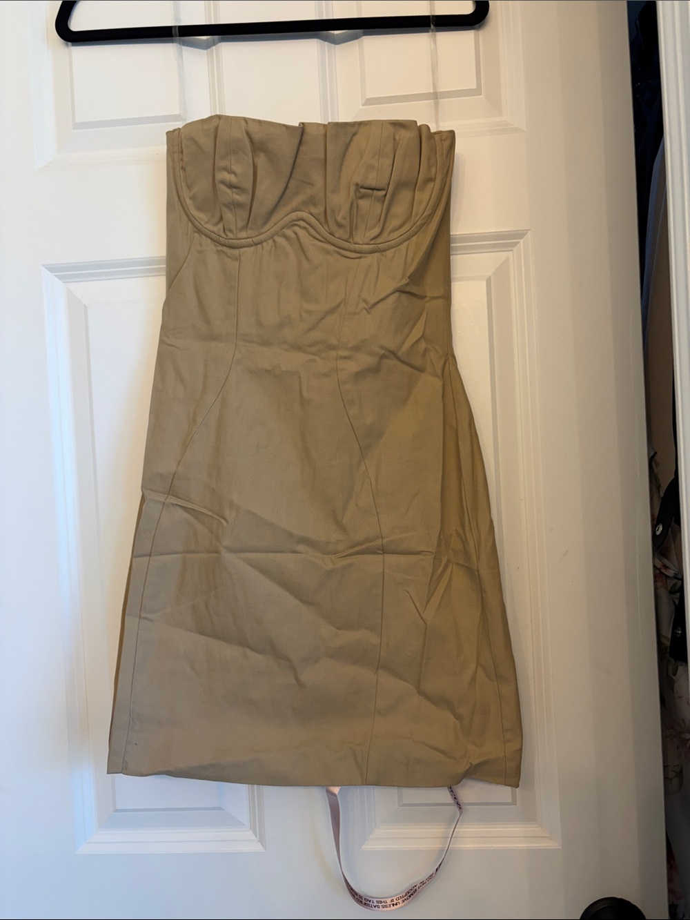 House of CB Strapless Khaki Bustier Mini Dress